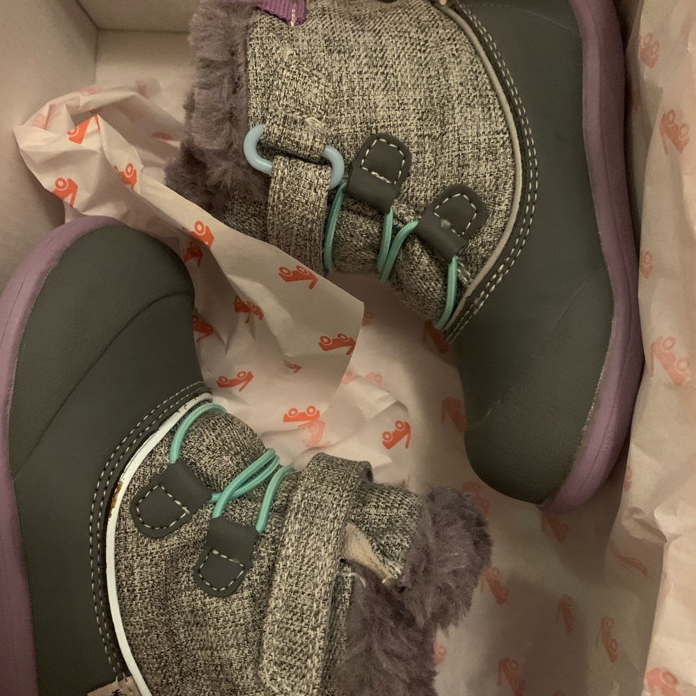 New toddler girl snow boots
